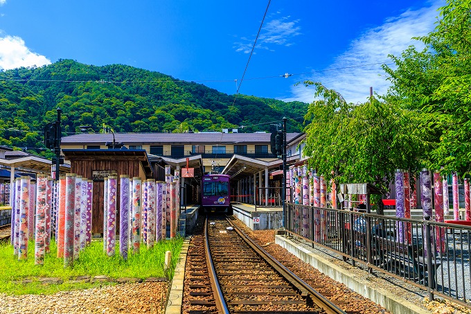 嵐電　嵐山駅