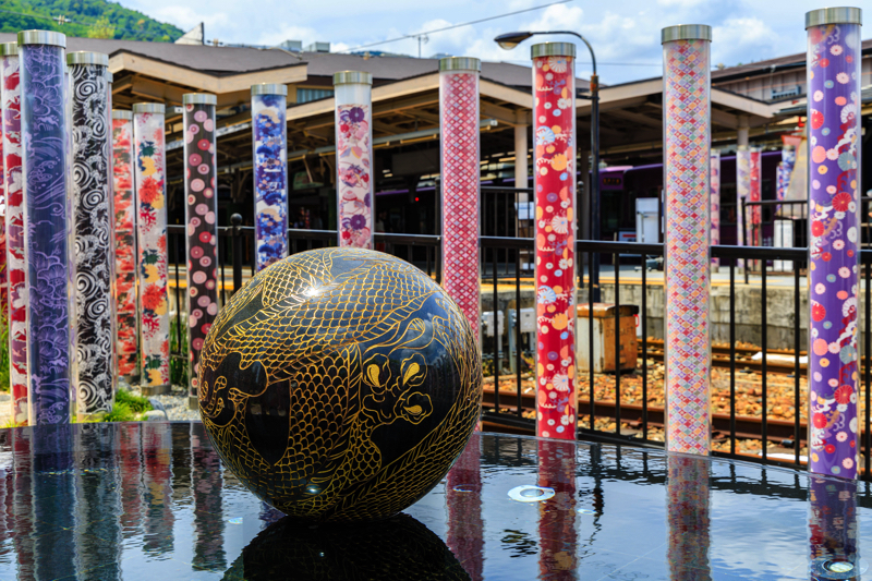 嵐電嵐山駅 キモノフォレスト