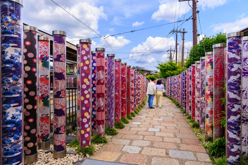 嵐電嵐山駅 キモノフォレスト